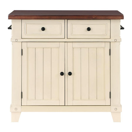 Madison Kitchen Island, White - Drakoi Marketplace