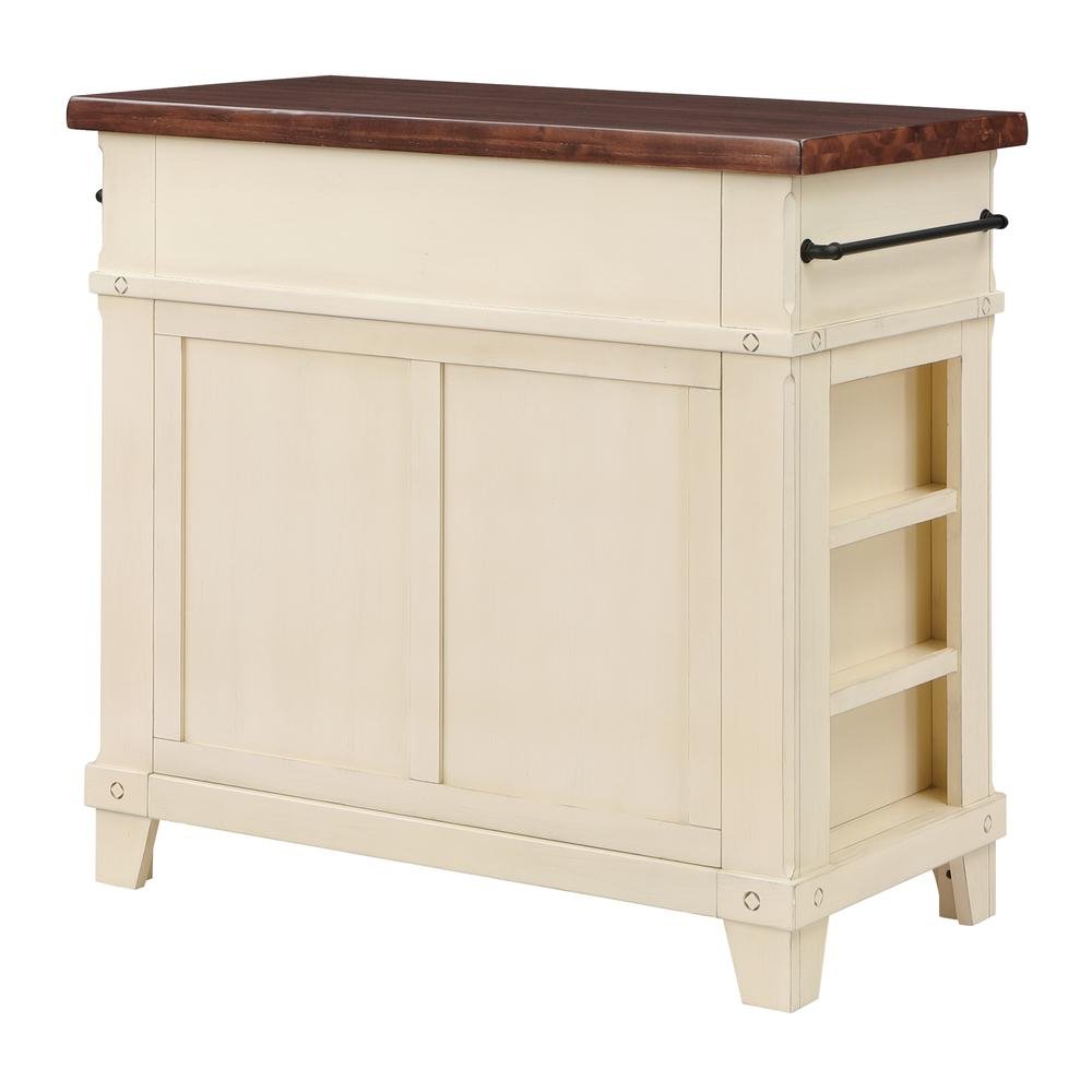 Madison Kitchen Island, White - Drakoi Marketplace