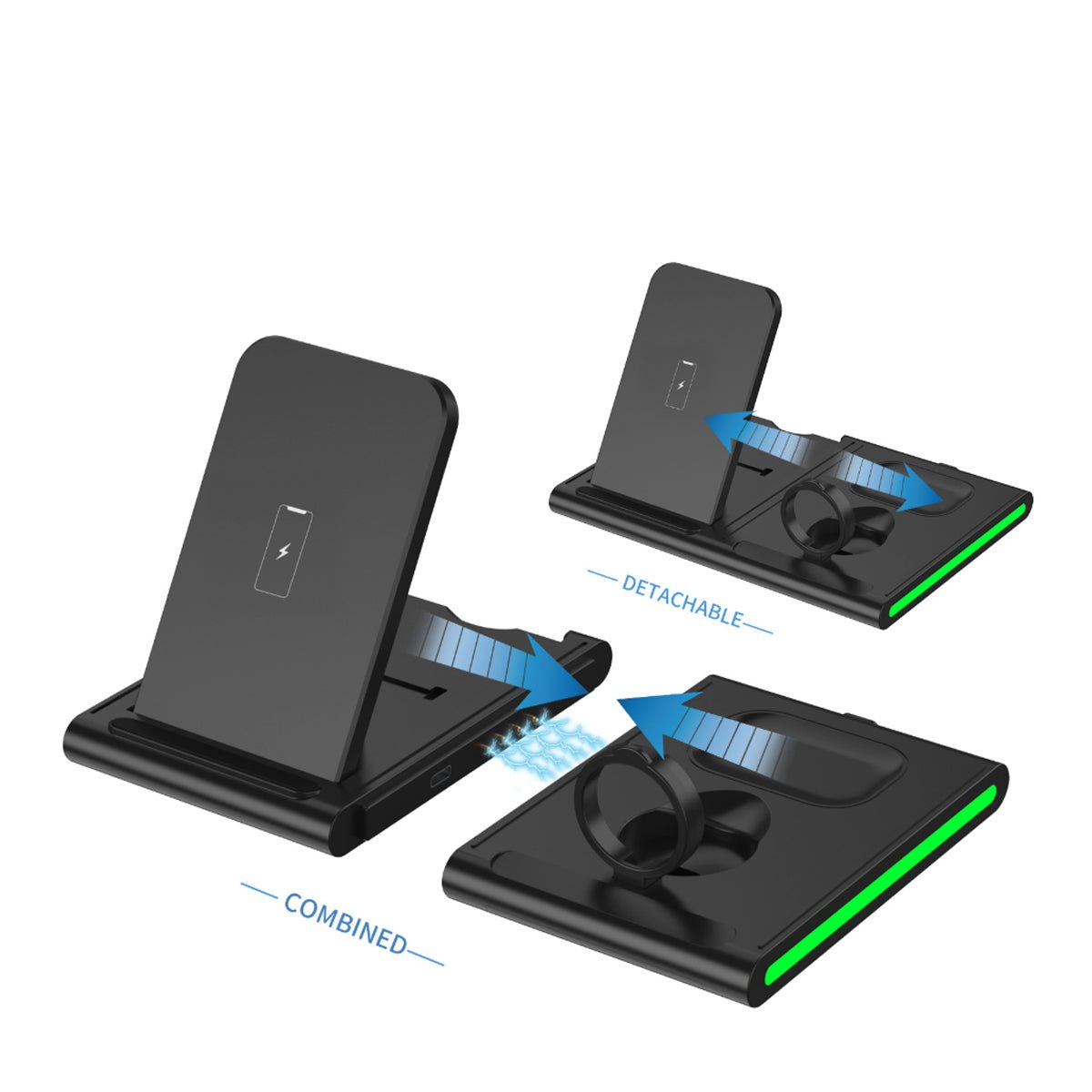 Magnetic Power Tiles 4 In 1 Wireless Charging Station - Drakoi Marketplace