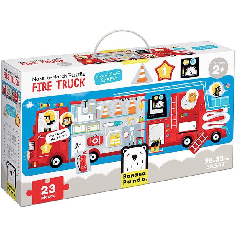 Make-a-Match Puzzle Fire Truck - Drakoi Marketplace