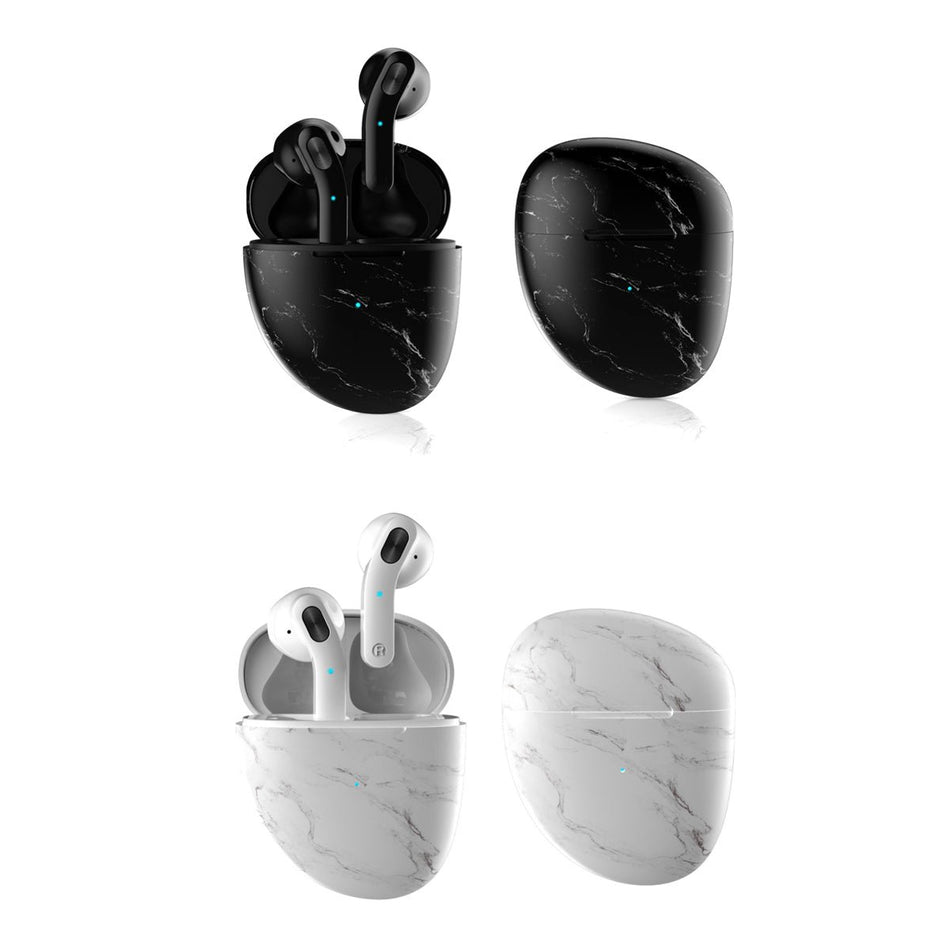 Marble Pebble Twin Bluetooth Headphones - Drakoi Marketplace