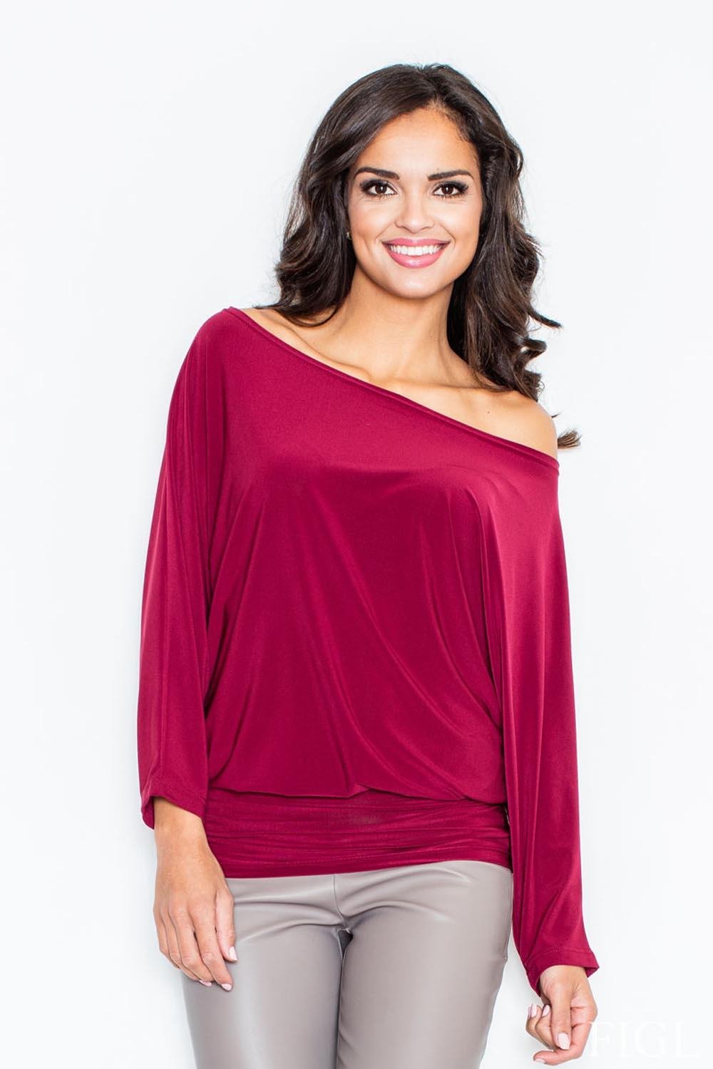 Maroon Figl Blouses - Drakoi Marketplace