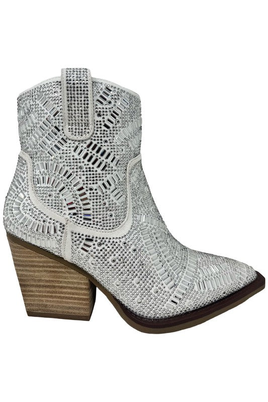 MAZE-RHINESTONE,WESTERN BOOTS - Drakoi Marketplace