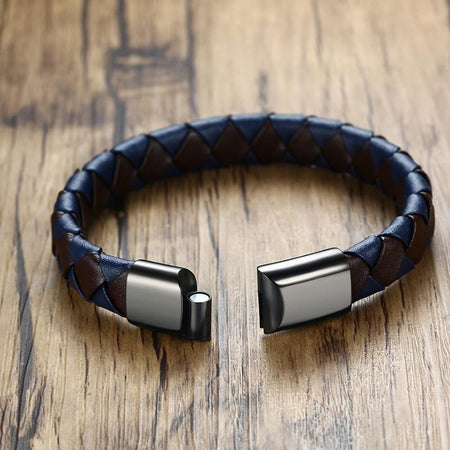 Mens Genuine Leather Bracelet - Drakoi Marketplace