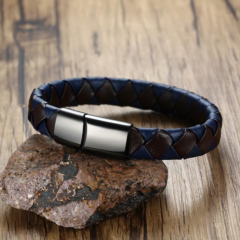 Mens Genuine Leather Bracelet - Drakoi Marketplace