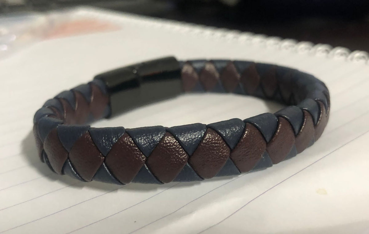 Mens Genuine Leather Bracelet - Drakoi Marketplace