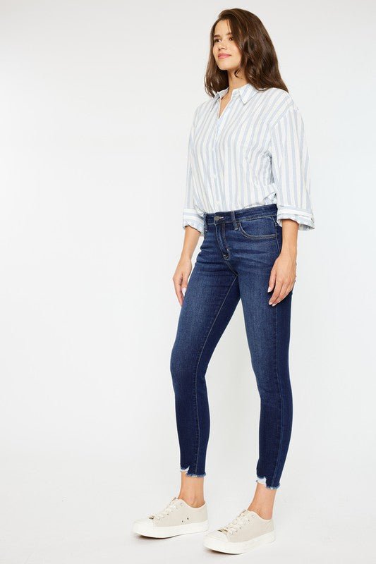 Mid RIse Ankle Skinny Jeans - Drakoi Marketplace