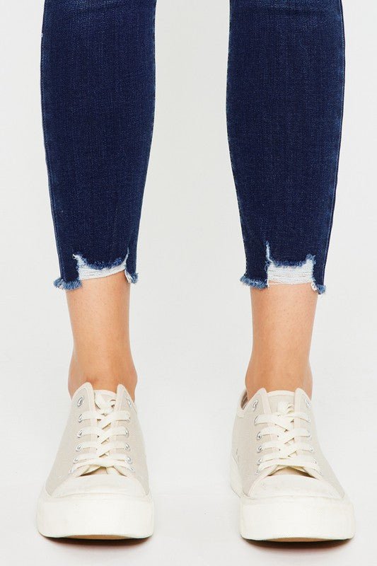 Mid RIse Ankle Skinny Jeans - Drakoi Marketplace