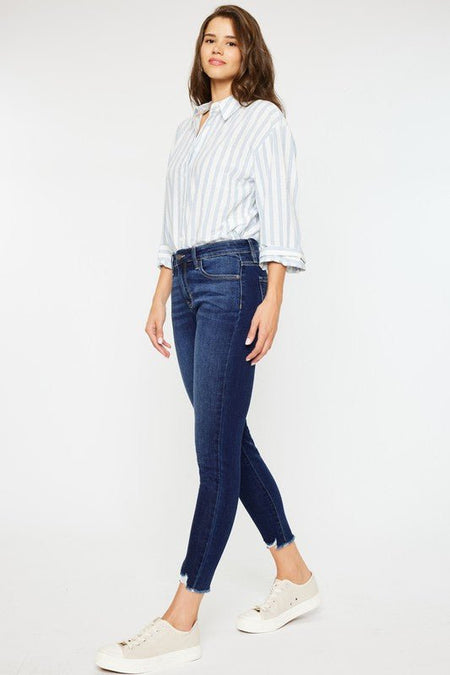 Mid RIse Ankle Skinny Jeans - Drakoi Marketplace