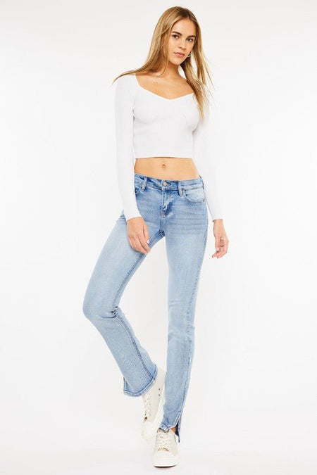 Mid Rise Y2K Bootcut Jeans - Drakoi Marketplace