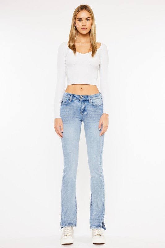 Mid Rise Y2K Bootcut Jeans - Drakoi Marketplace