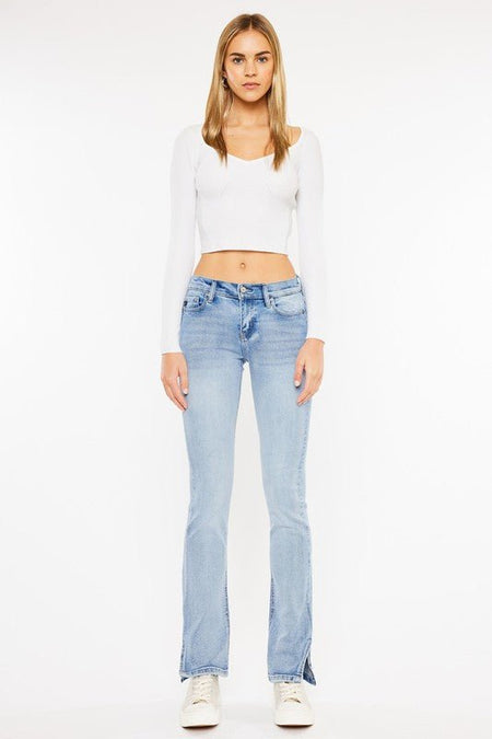 Mid Rise Y2K Bootcut Jeans - Drakoi Marketplace