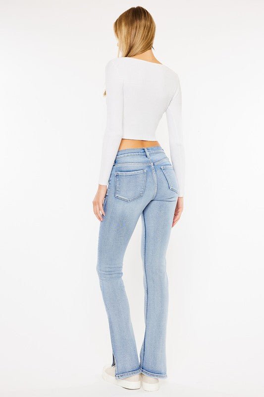 Mid Rise Y2K Bootcut Jeans - Drakoi Marketplace