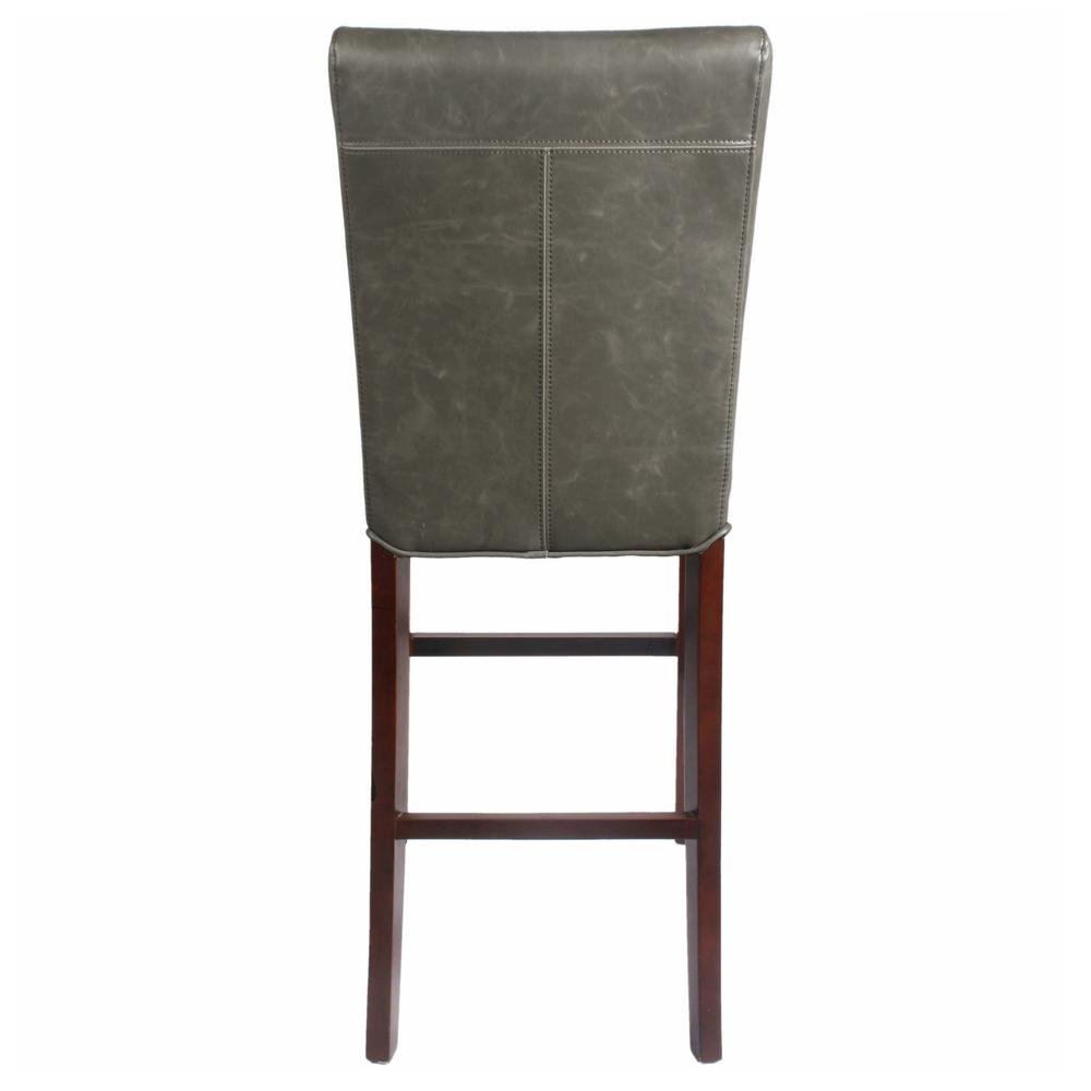 Milton Bonded Leather Bar Stool - Drakoi Marketplace