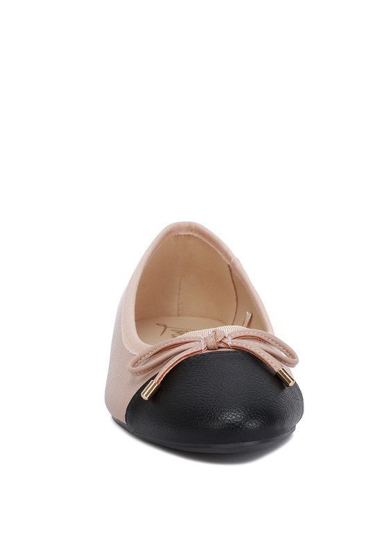 Minato Two Tone Ballet Flats - Drakoi Marketplace