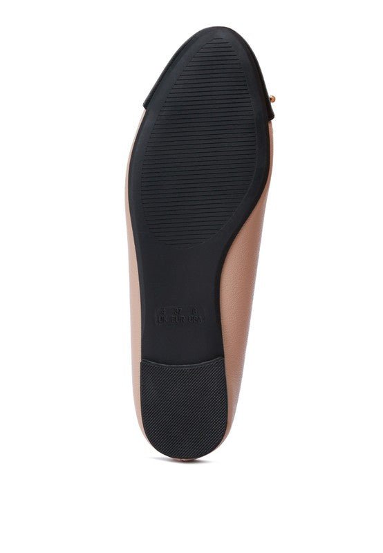 Minato Two Tone Ballet Flats - Drakoi Marketplace