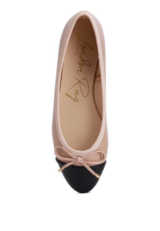 Minato Two Tone Ballet Flats - Drakoi Marketplace