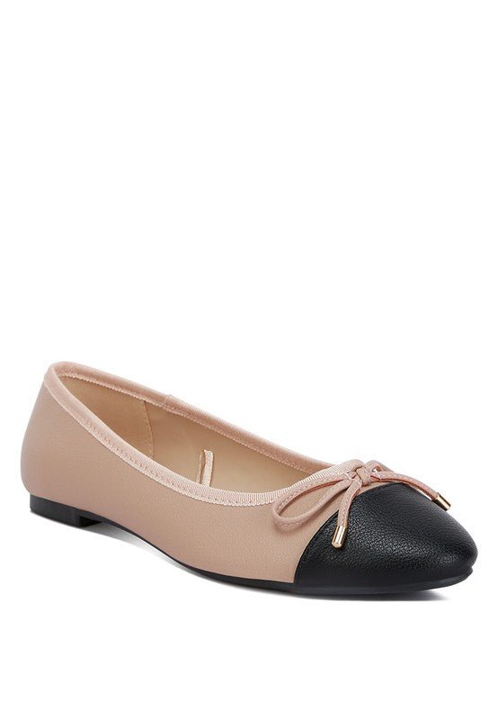 Minato Two Tone Ballet Flats - Drakoi Marketplace