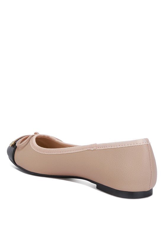 Minato Two Tone Ballet Flats - Drakoi Marketplace