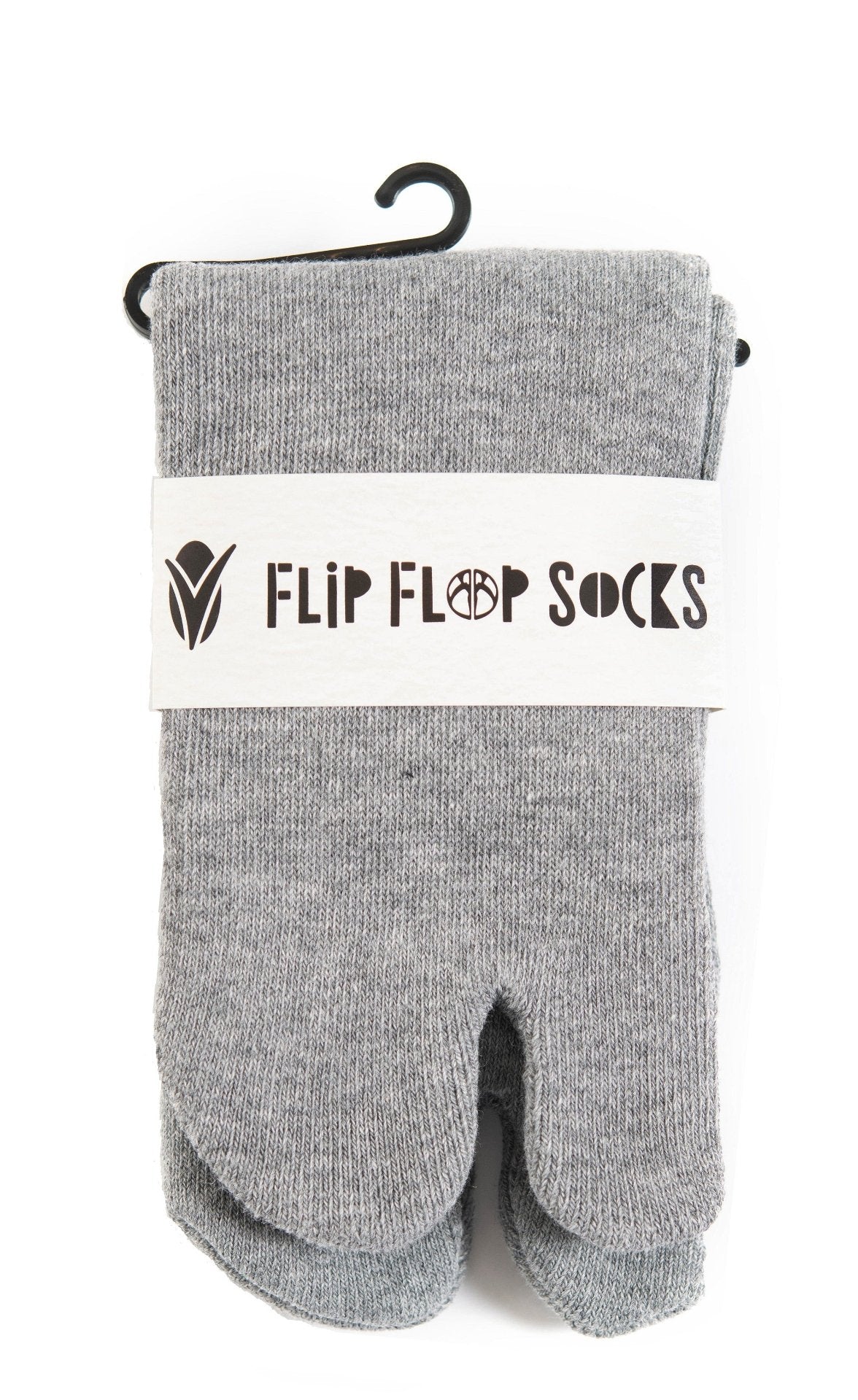 Mini-Crew - V-Toe Thicker Flip-Flop Tabi Socks Athletic or Casual Grey Cotton Blend Comfortable Stylish - Drakoi Marketplace