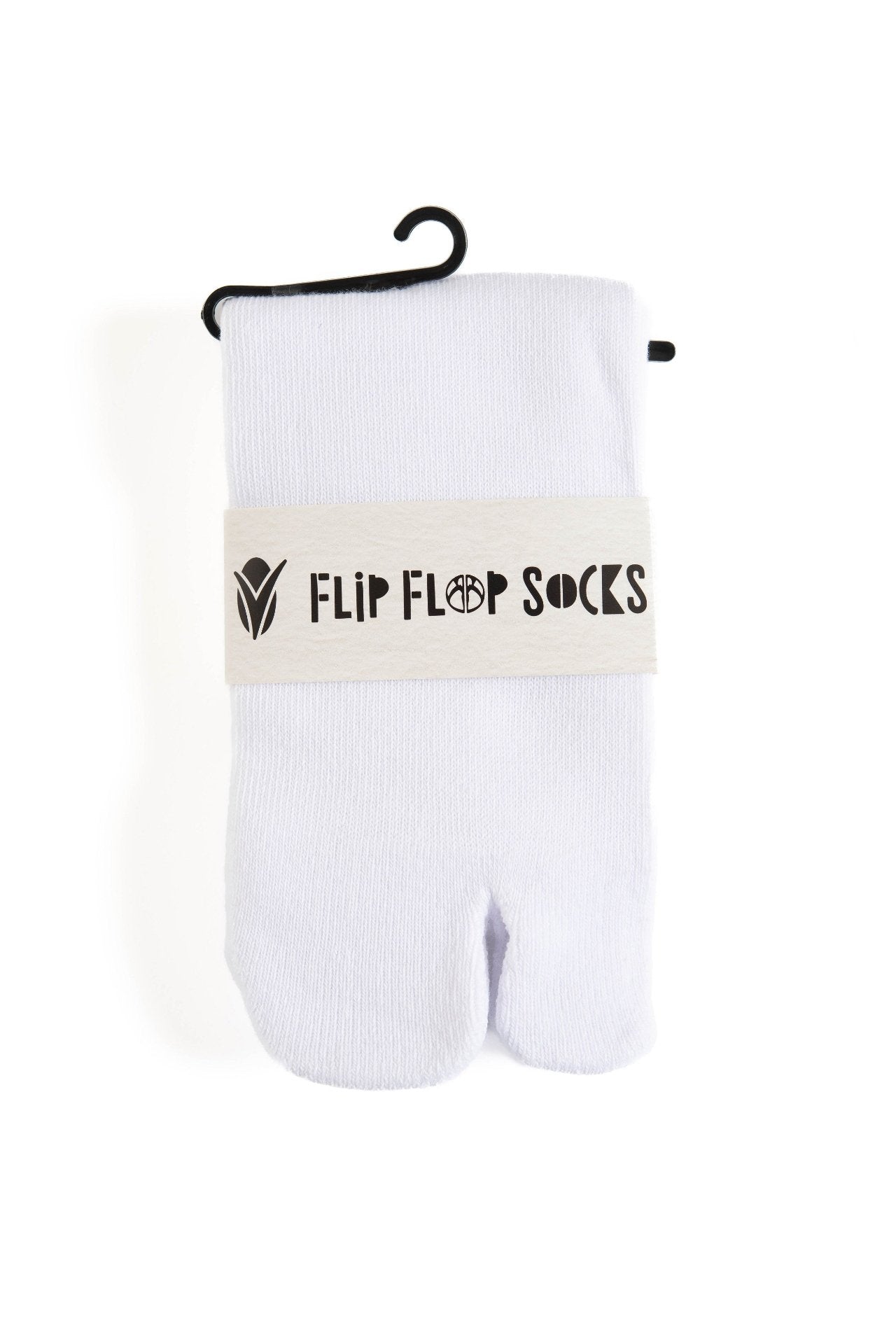 Mini-Crew - V-Toe Thicker Flip-Flop Tabi Socks Athletic or Casual White Cotton Blend Comfortable Stylish - Drakoi Marketplace