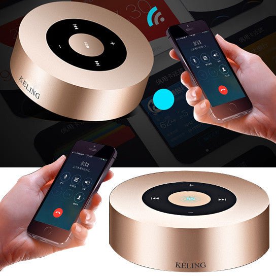 Minimal Metallic Bluetooth Speaker and MP3 Player - Drakoi Marketplace