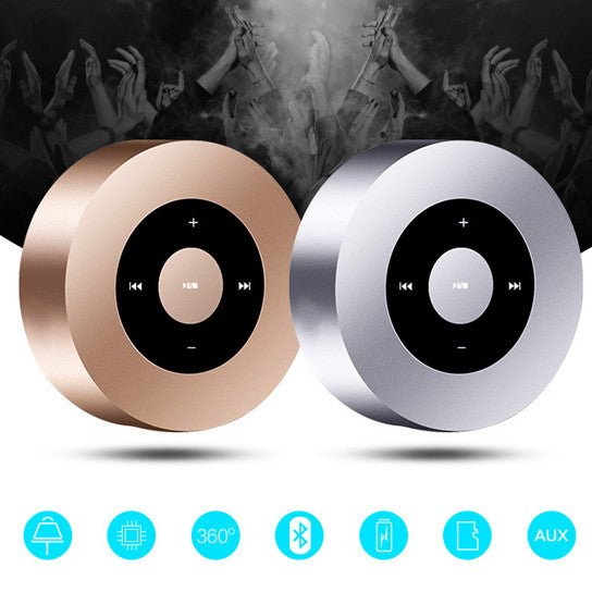 Minimal Metallic Bluetooth Speaker and MP3 Player - Drakoi Marketplace