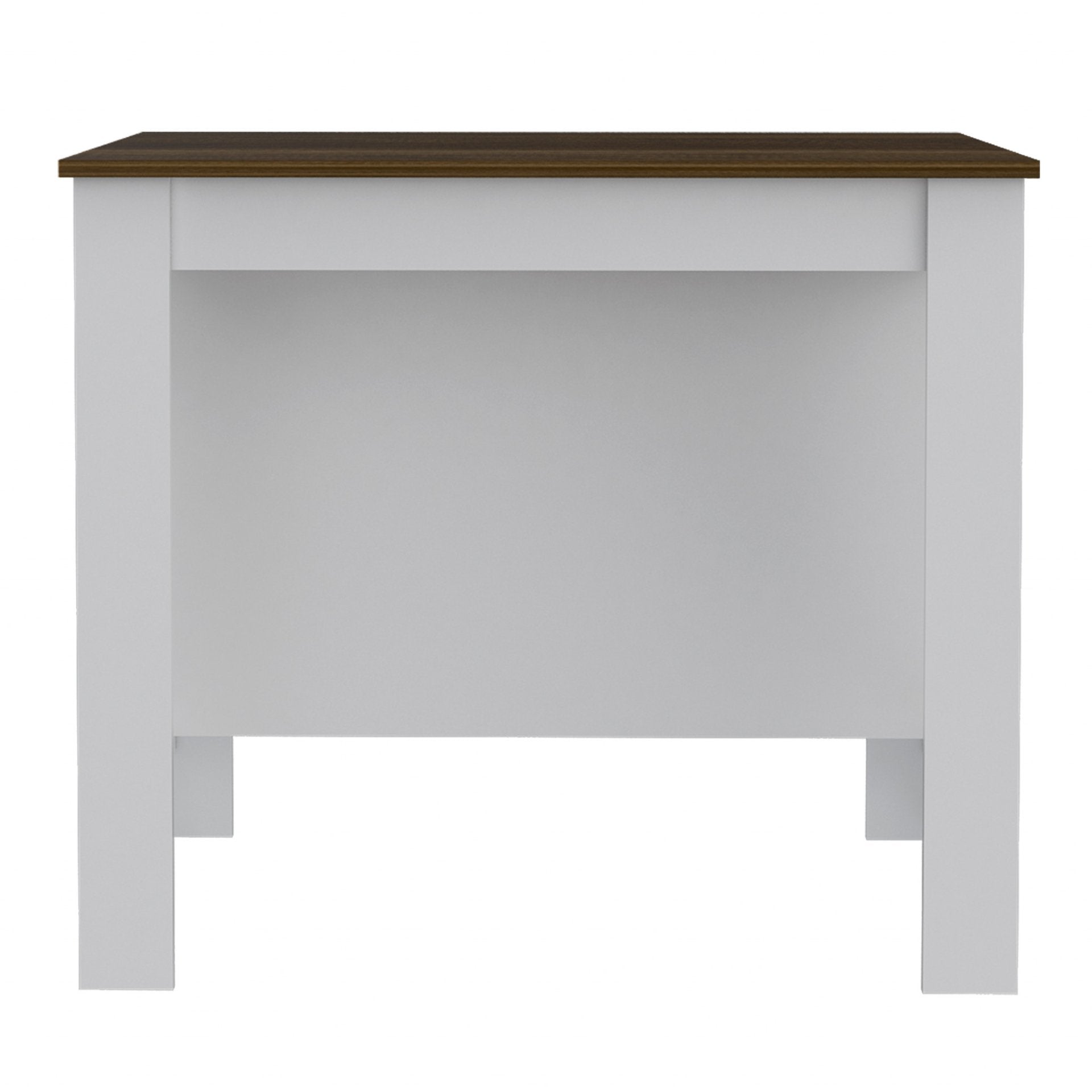 "Modern White and Caramel Kitchen Island" - Drakoi Marketplace