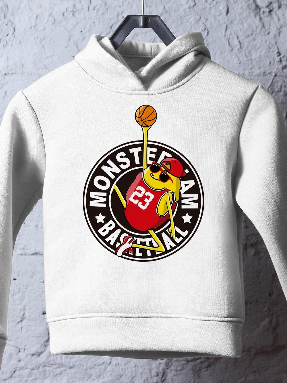 Monster Jam Basketball Hoodie -Image by Shutterstock - Drakoi Marketplace