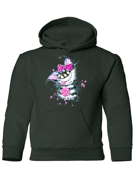 Monster Kitten With A Bow Hoodie -Image by Shutterstock - Drakoi Marketplace