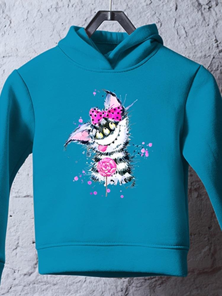 Monster Kitten With A Bow Hoodie -Image by Shutterstock - Drakoi Marketplace