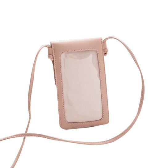 Multi Mini Transparent Phone And Credit Card Holder Cross Body Bag - Drakoi Marketplace