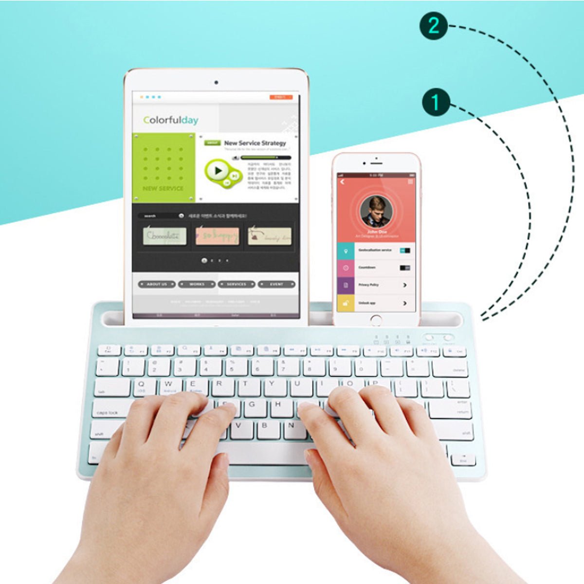 Multi-Task Master Of All Bluetooth Keyboard - Drakoi Marketplace