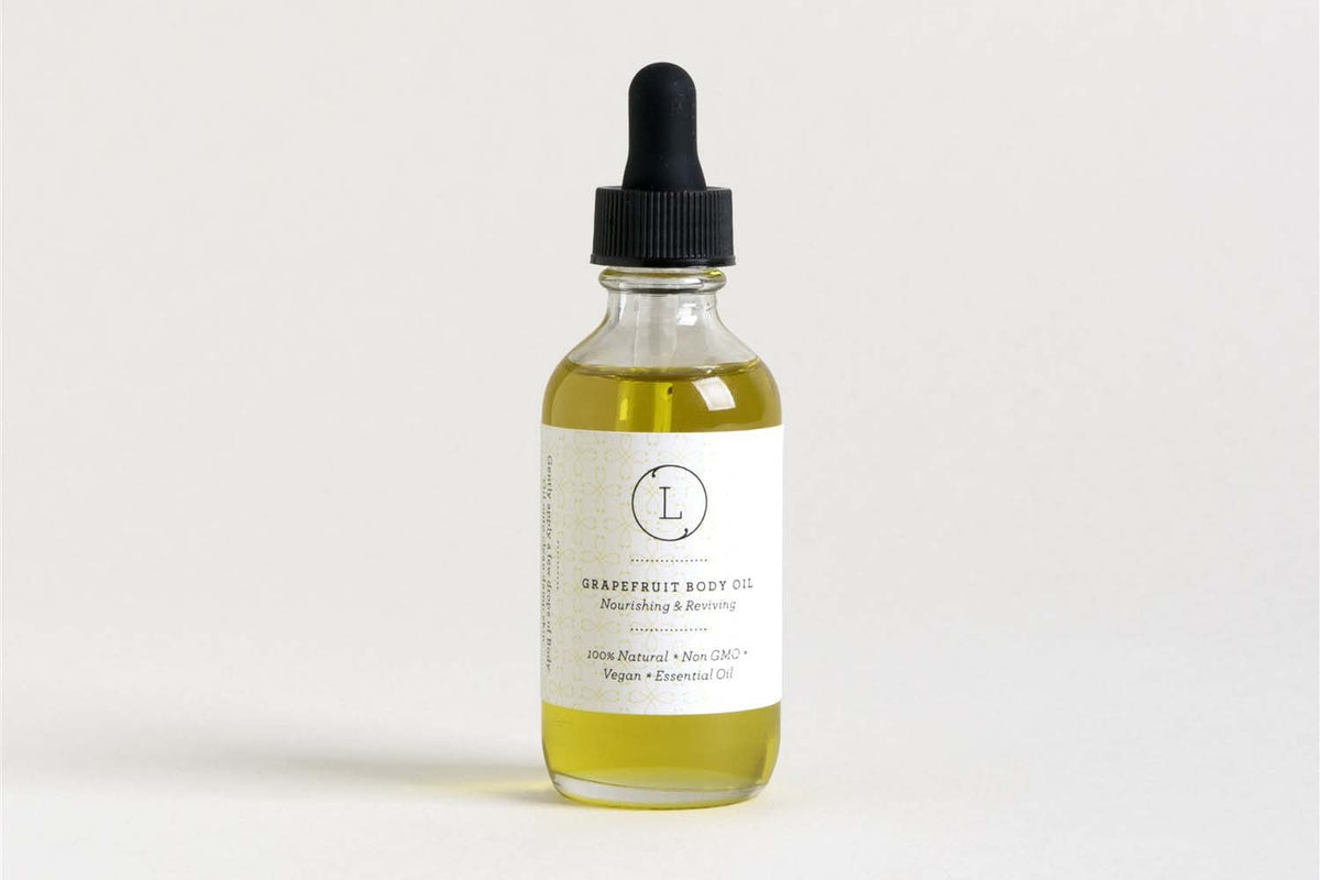 Natural Body Oil, Grapefruit Moisturizing Body Oil - Drakoi Marketplace