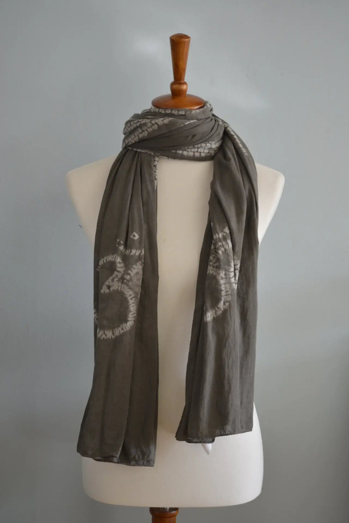 Naturally dyed cotton scarf - Drakoi Marketplace