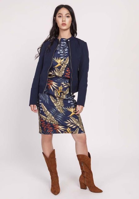 Navy Blue Lanti Jackets & Coats - Drakoi Marketplace