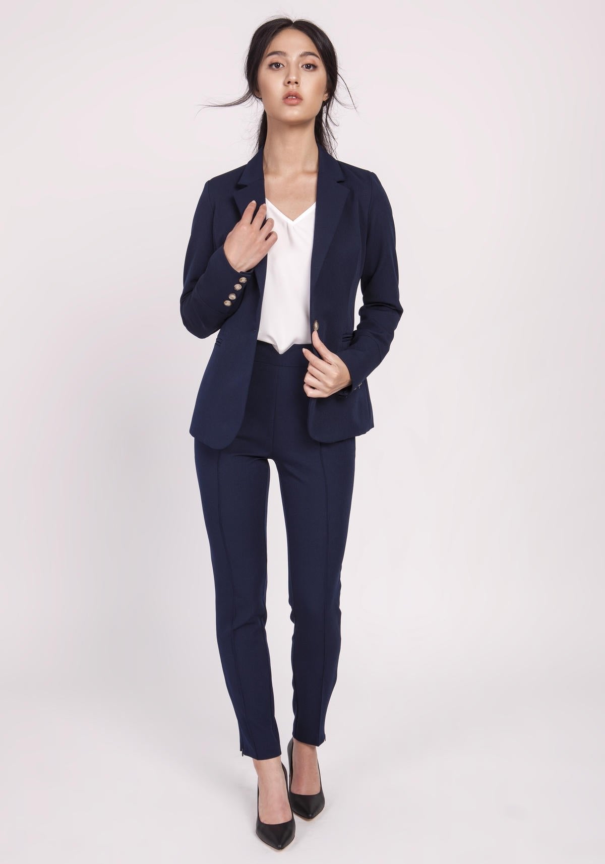 Navy Blue Lanti Jackets & Coats - Drakoi Marketplace