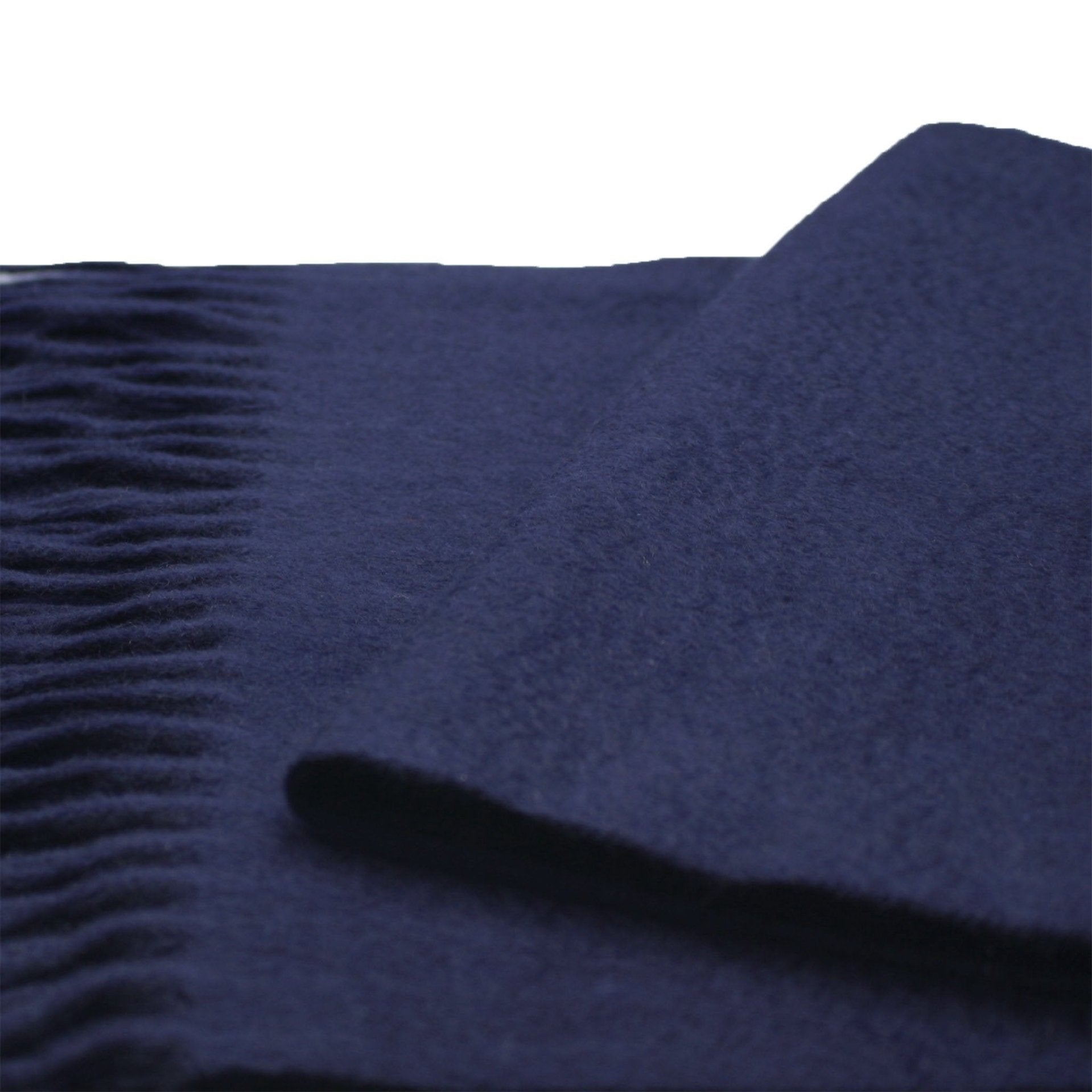 Navy Cashmere Scarf Woven Plain - Drakoi Marketplace