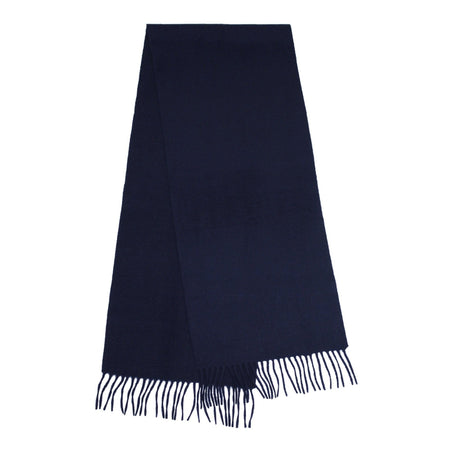 Navy Cashmere Scarf Woven Plain - Drakoi Marketplace