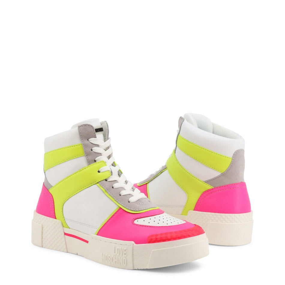 Neon Pink High Top Sneakers - Drakoi Marketplace