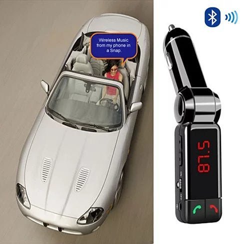 NEW Car FM Music Broadcaster with Bluetooth and Car Charger - Drakoi Marketplace