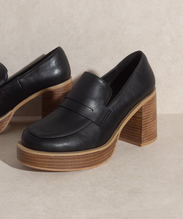 Oasis Society Hannah - Platform Penny Loafers - Drakoi Marketplace