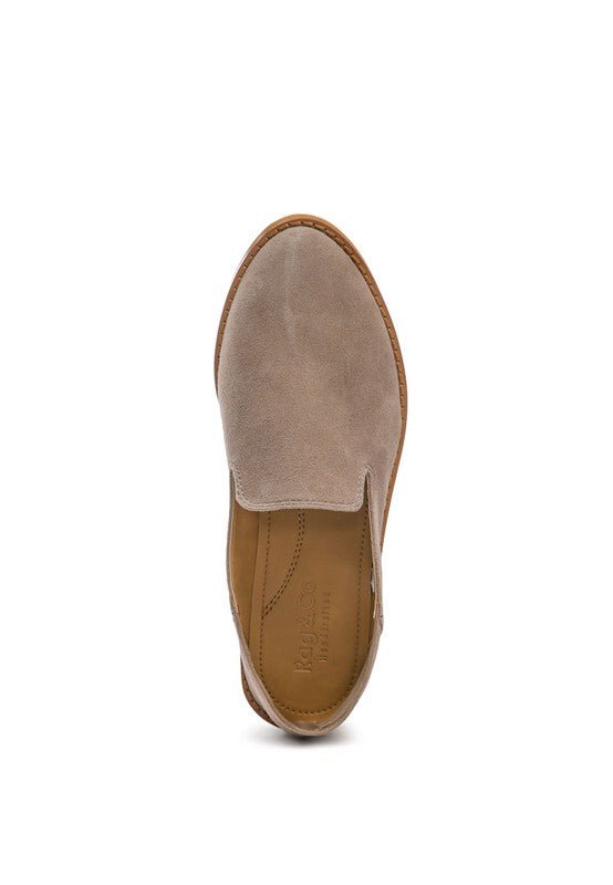 Olivia Classic Suede Loafers - Drakoi Marketplace