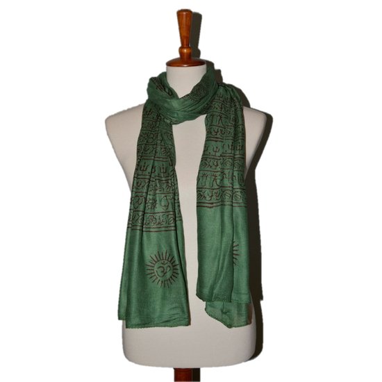 OM Bhakti Prayer Shawl - Drakoi Marketplace