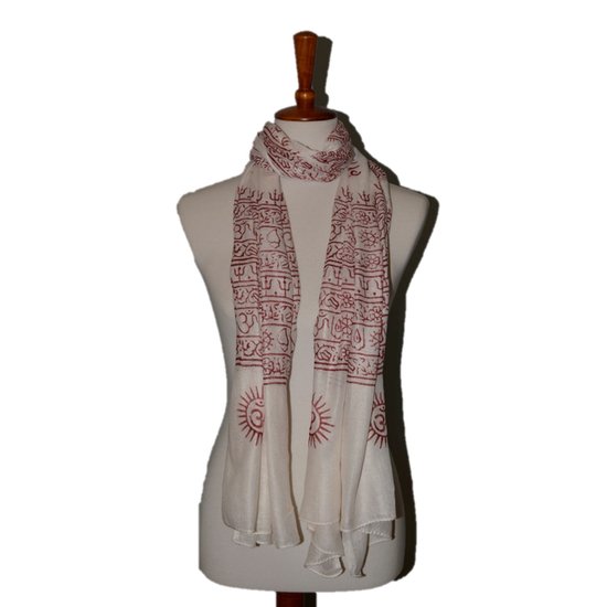 OM Bhakti Prayer Shawl - Drakoi Marketplace