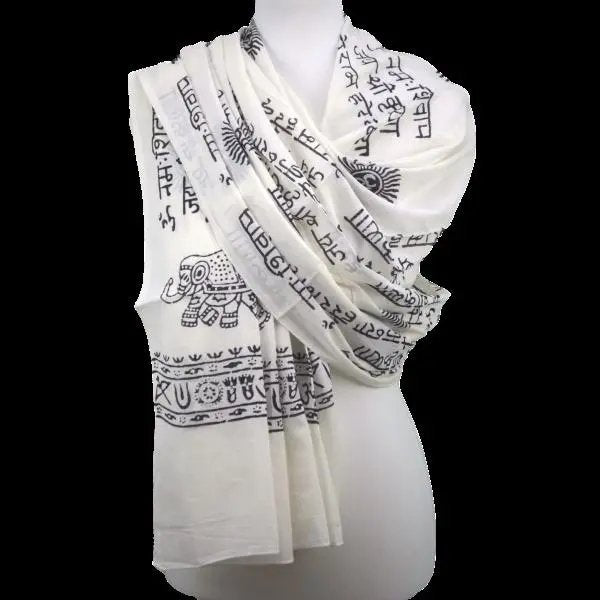 OMSutra Karma Mantra Yoga Prayer Shawl - Drakoi Marketplace