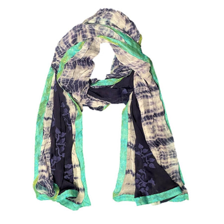 One of a Kind Pure Silk Chiffon Scarves - Limited edition - Drakoi Marketplace