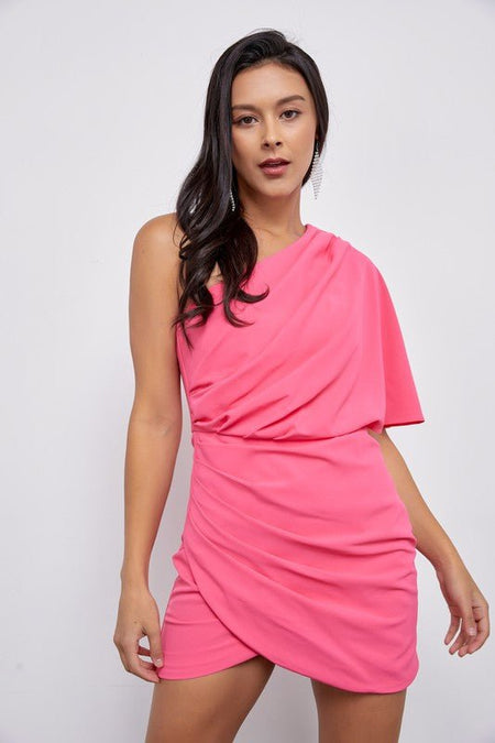 One Shoulder Wrap Dress - Drakoi Marketplace