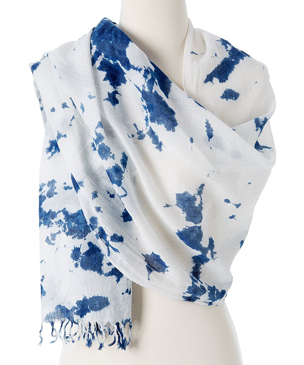 Organic Tie Dye Scarf - Awaken - Drakoi Marketplace