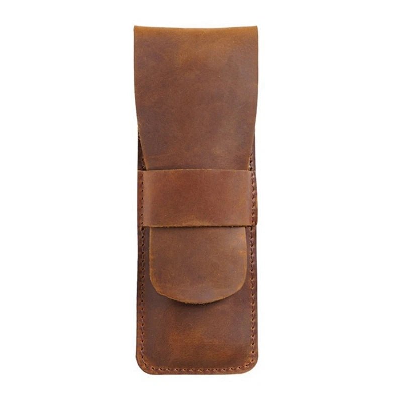 Paiman Leather Pen Holder | Handmade Leather Fountain Pen Pouch - Drakoi Marketplace